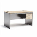 Bureau en bois et métal avec deux tiroirs dimensions 120 x 60 x 75cm